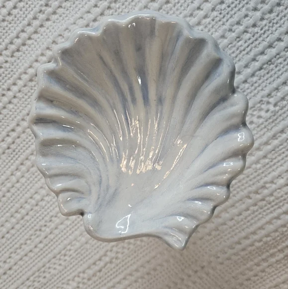 Soap Dish Koi Fish Blue White Vintage 1980's Signed - Picture 13 of 14